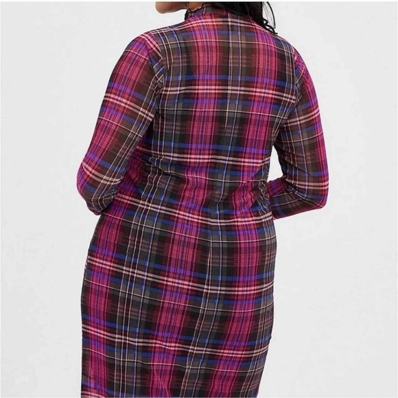 torrid Other - Plaid Long Sleeve cover up Dress